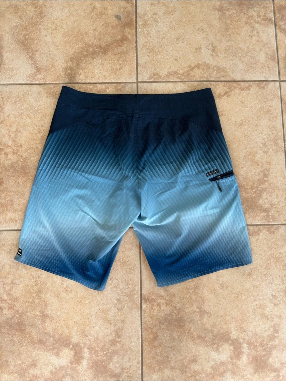 Billabong Men's Teal to Navy Ombre Board Shorts